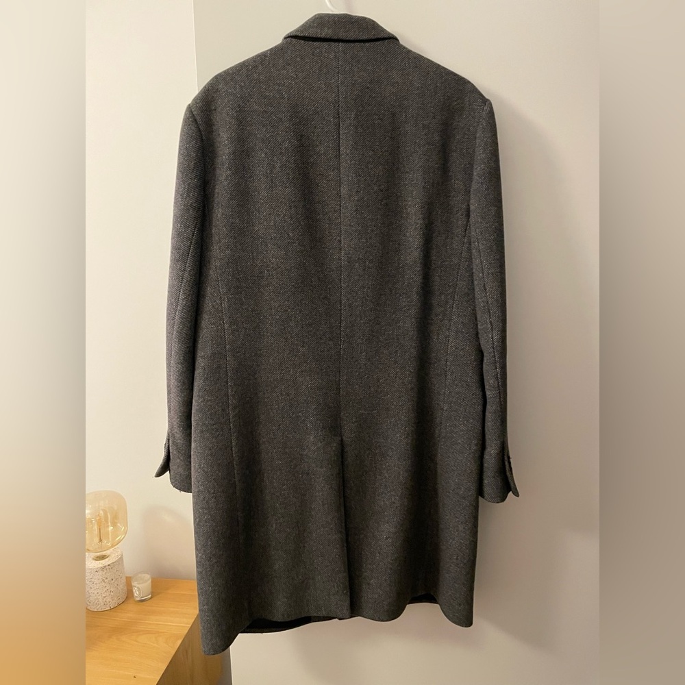 Gray Herringbone Coat - image 2